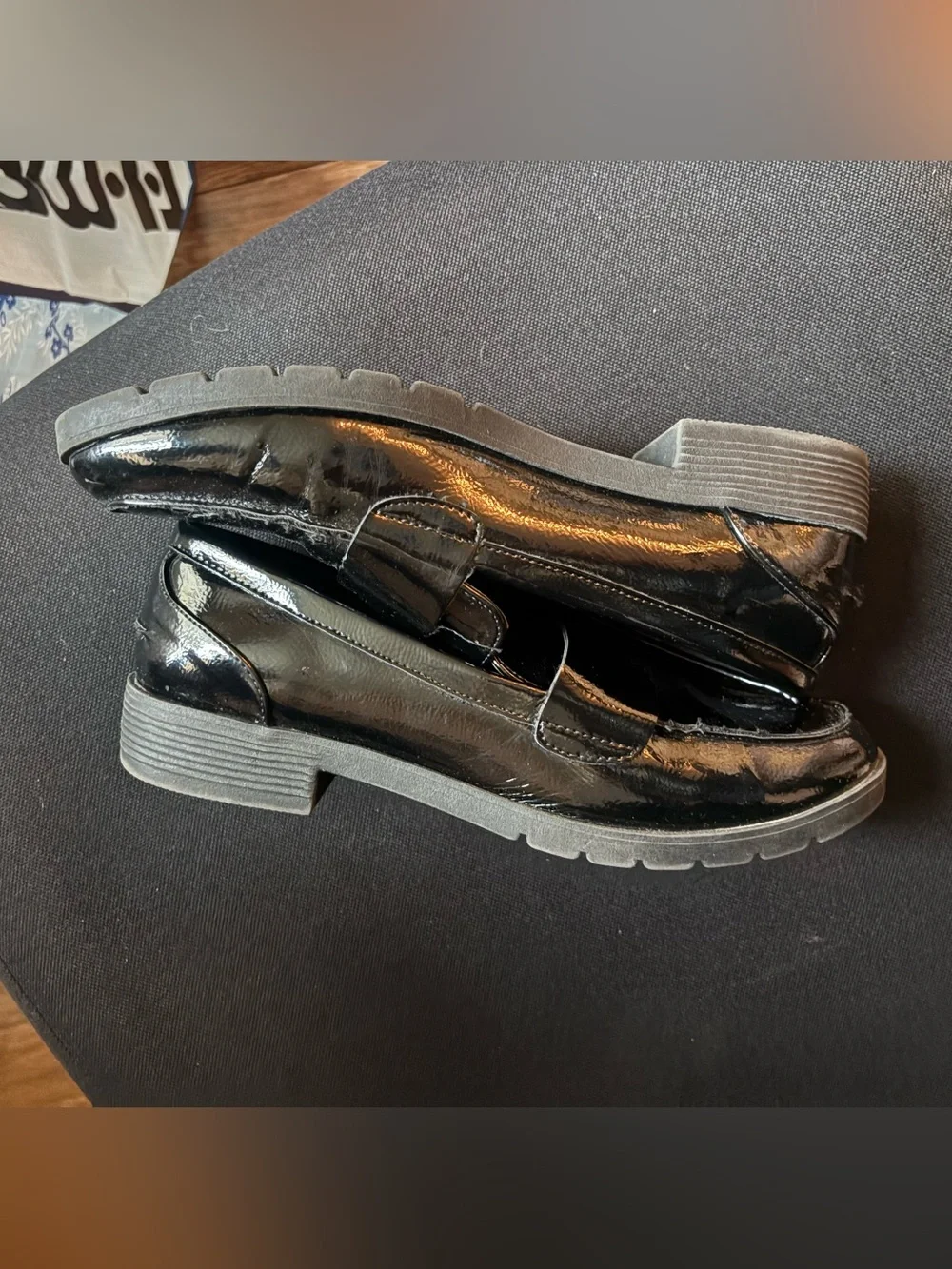 Kenneth Cole Patent Penny Loafers